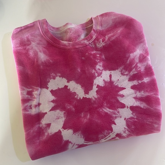 Urban Outfitters | Tops | Urban Outfitters Pink Heart Sweatshirt | Poshmark